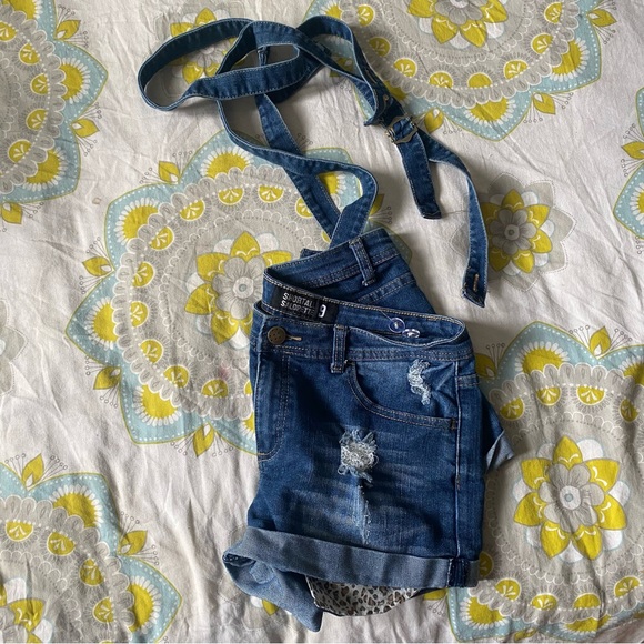 Salopette Jeans Shorts - Picture 5 of 5